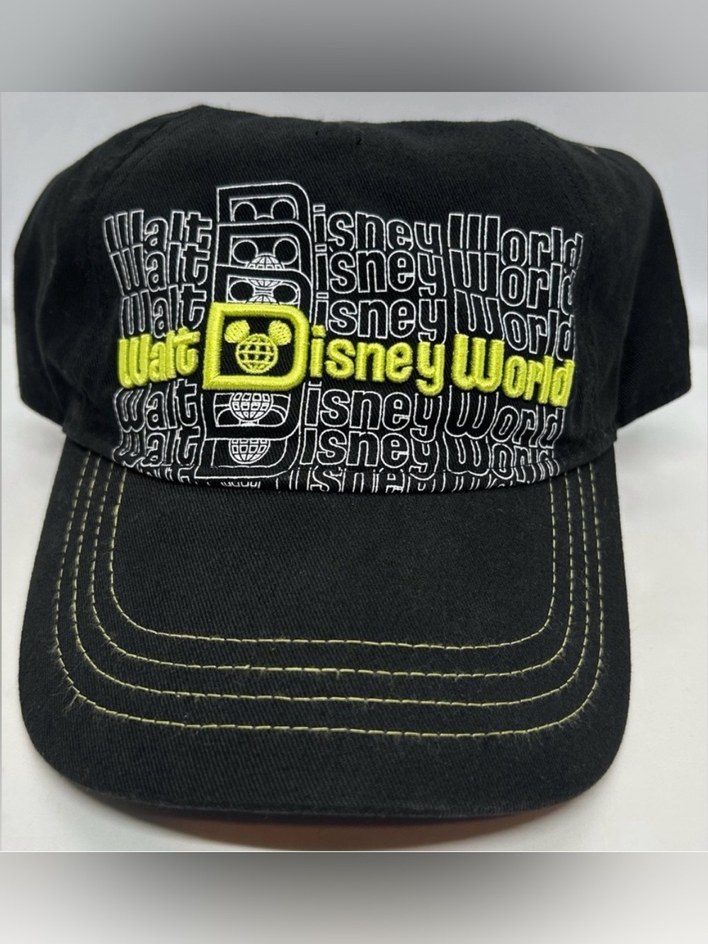 Disney Parks Walt Disney Logo Black Adjustable Baseball Cap